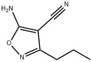 4-Isoxazolecarbonitrile,5-amino-3-propyl-(9CI) 结构式