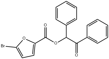 2-oxo-1,2-diphenylethyl 5-bromo-2-furoate 结构式