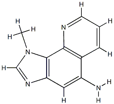 1H-Imidazo[4,5-h]quinolin-5-amine,1-methyl-(9CI) 结构式