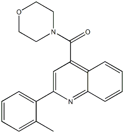 2-(2-methylphenyl)-4-(4-morpholinylcarbonyl)quinoline 结构式