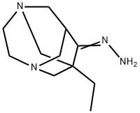 3,6-Diazatricyclo[4.3.1.13,8]undecan-9-one,1-ethyl-,hydrazone(9CI) 结构式