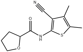 2-Furancarboxamide,N-(3-cyano-4,5-dimethyl-2-thienyl)tetrahydro-(9CI) 结构式