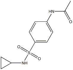 4-(环丙基磺酰胺)乙酰苯胺 结构式