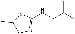 2-Thiazolamine,4,5-dihydro-5-methyl-N-(2-methylpropyl)-(9CI) 结构式