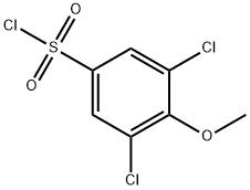 3,5-二氯-4-甲氧基苯-1-磺酰氯化 结构式