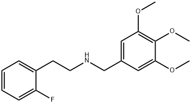 2-(2-fluorophenyl)-N-(3,4,5-trimethoxybenzyl)ethanamine 结构式
