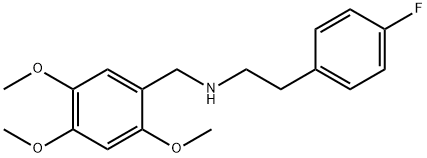 2-(4-fluorophenyl)-N-(2,4,5-trimethoxybenzyl)ethanamine 结构式