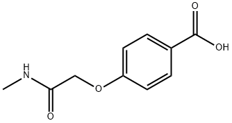 4-(2-(甲基氨基)-2-氧亚基乙氧基)苯甲酸 结构式