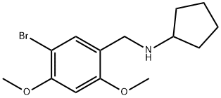 N-(5-bromo-2,4-dimethoxybenzyl)cyclopentanamine 结构式