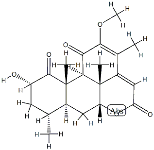 2α-Hydroxy-12-methoxypicrasa-12,14-diene-1,11,16-trione 结构式