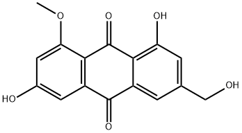 Ω-羟基大黄素-8-甲醚 结构式