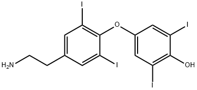 3,3ˊ,5ˊ,5ˊ-四碘甲状腺乙胺 结构式