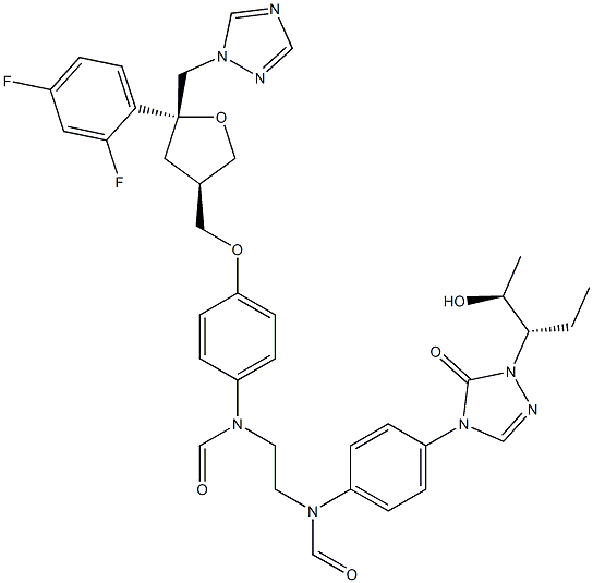 泊沙康唑咪唑烷杂质 结构式