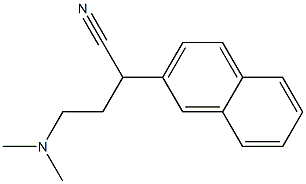 α-[2-(Dimethylamino)ethyl]-2-naphthaleneacetonitrile 结构式