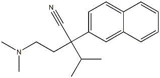 α-[2-(Dimethylamino)ethyl]-α-isopropyl-2-naphthaleneacetonitrile 结构式