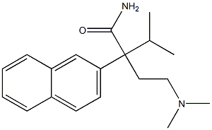 α-[2-(Dimethylamino)ethyl]-α-isopropyl-2-naphthaleneacetamide 结构式