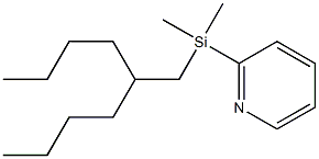 Pyridine,2-[(2-butylhexyl)dimethylsilyl]-(9CI) 结构式