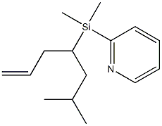 Pyridine,2-[dimethyl[1-(2-methylpropyl)-3-butenyl]silyl]-(9CI) 结构式