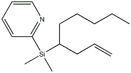 Pyridine,2-[dimethyl[1-(2-propenyl)hexyl]silyl]-(9CI) 结构式