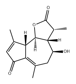 8alpha-Hydroxyachillin 结构式