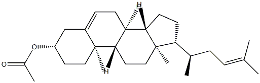 26,27-Dinorergosta-5,23-dien-3β-ol acetate 结构式