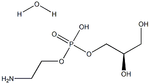 L-a-Glycerophosphorylethanolamine (hydrate) (olamine alfoscerate) (GPE) 结构式