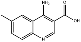 4-氨基-6-甲基喹啉-3-羧酸 结构式