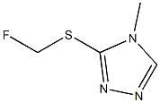 4H-1,2,4-Triazole,3-[(fluoromethyl)thio]-4-methyl-(9CI) 结构式