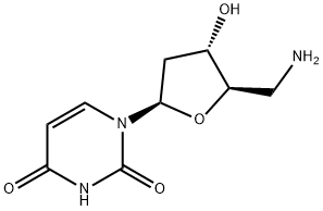 5 '-氨基-2 ',5 '-双脱氧尿苷 结构式