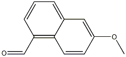 6-甲氧基-1-萘醛 结构式