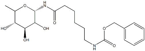 N-[(ε-Benzyloxycarbonylamino)caproyl]-β-L-fucopyranosylamine 结构式