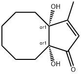 1H-Cyclopentacycloocten-1-one, 3a,4,5,6,7,8,9,9a-octahydro-3a,9a-dihydroxy-3-methyl-, (3aR,9aR)-rel- (9CI) 结构式