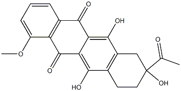 7-deoxydaunomycinone 结构式