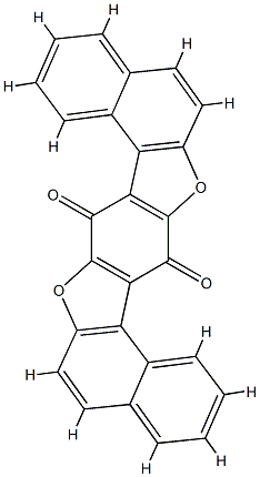Dinaphtho[1,2-d:1',2'-d']benzo[1,2-b:4,5-b']difuran-8,16-dione 结构式