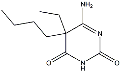 2,4(3H,5H)-Pyrimidinedione,6-amino-5-butyl-5-ethyl-(9CI) 结构式