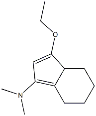 4H-Inden-1-amine,3-ethoxy-3a,5,6,7-tetrahydro-N,N-dimethyl-(9CI) 结构式