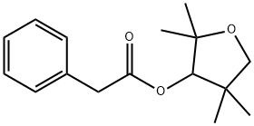 TETRAHYDRO-2,2,4,4-TETRAMETHYL-3-FURYLPHENYLACETATE) 结构式