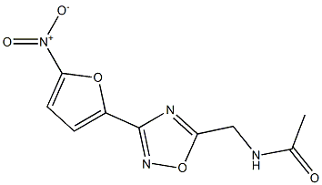 N-((3-(5-NITRO-2-FURYL)-1,2,4-OXADIAZOL-5-YL)METHYL)-ACETA. 结构式