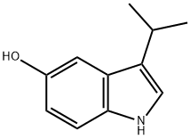 3-(1-甲基乙基)-1H-吲哚-5-醇 结构式