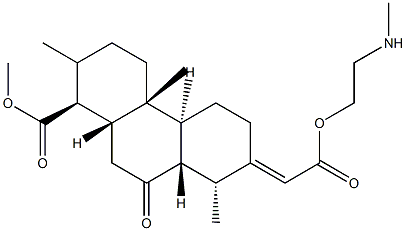 (13E)-7-Oxocass-13(15)-ene-16,19-dioic acid 16-[2-(methylamino)ethyl]19-methyl ester 结构式