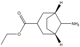 Bicyclo[3.2.1]octane-3-carboxylic acid, 8-amino-, ethyl ester, (3-endo,8-syn)- 结构式