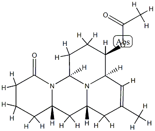 12-O-Acetyl-14,15-didehydrolycocernuine 结构式