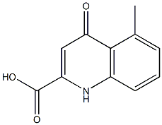 2-Quinolinecarboxylicacid,4-hydroxy-5-methyl-(9CI) 结构式