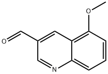 3-Quinolinecarboxaldehyde,5-methoxy-(9CI) 结构式