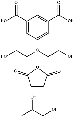 间苯二酸与马来酐、二甘醇和丙二醇的聚合物 结构式