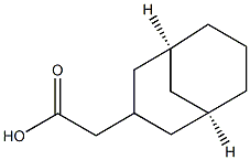 (1β,3α,5β)-Bicyclo[3.3.1]nonane-3-acetic acid 结构式