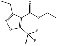 4-Isoxazolecarboxylic acid, 3-ethyl-5-(trifluoroMethyl)-, ethyl 结构式