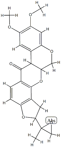 6',7'-环氧鱼藤酮 结构式