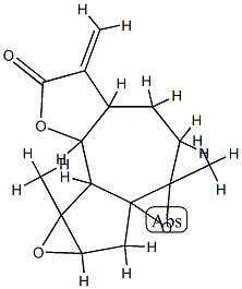 2H-Bisoxireno[2,3:8,8a]azul 结构式