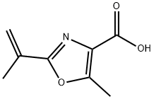 4-Oxazolecarboxylicacid,5-methyl-2-(1-methylethenyl)-(9CI) 结构式